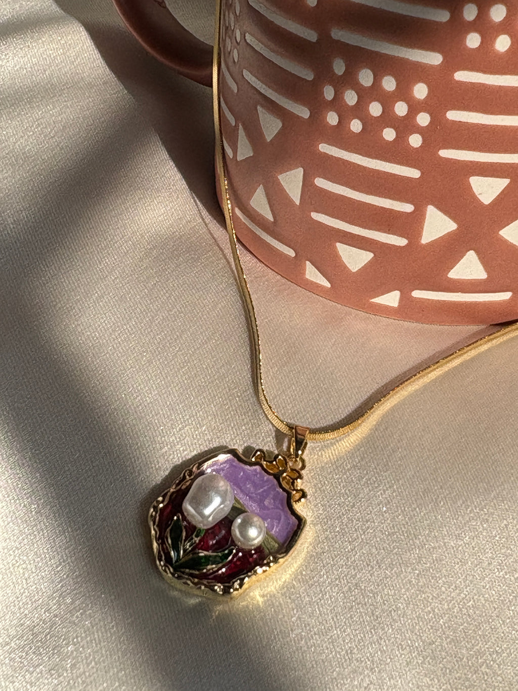 Minimalist Gold-Plated Pearl Pendant Necklace