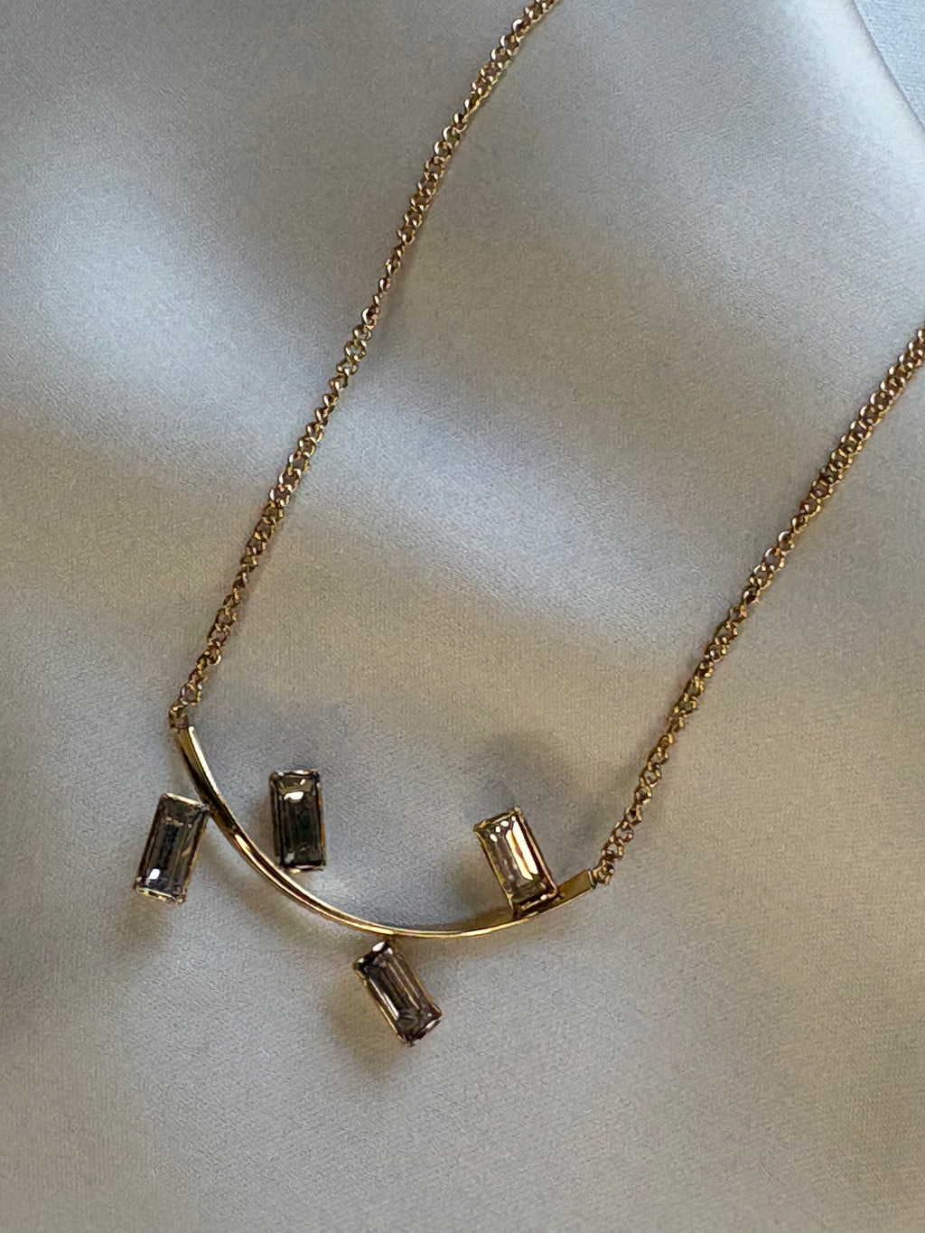 Enamel & Pearl Pendant Necklace