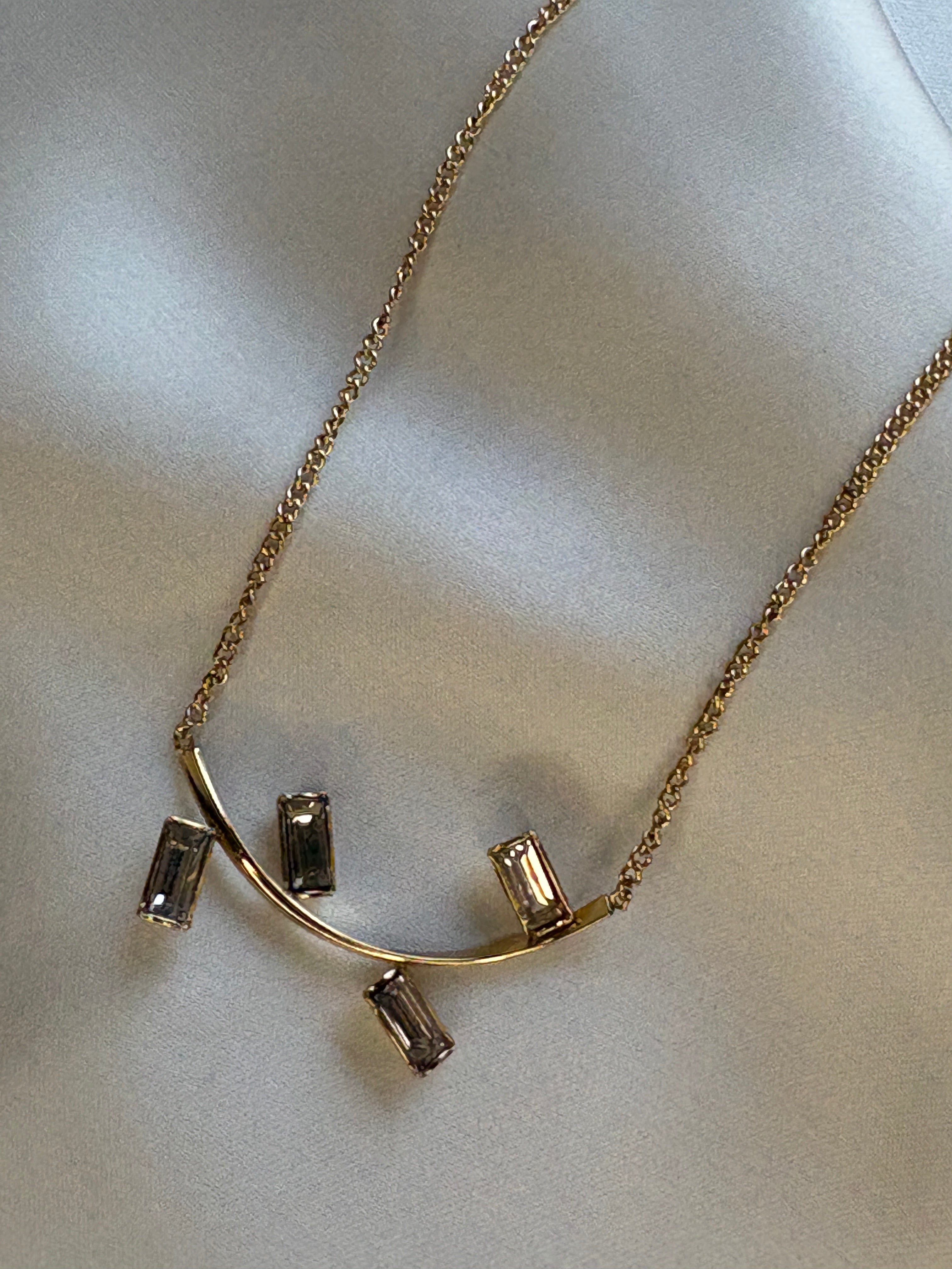 Enamel & Pearl Pendant Necklace