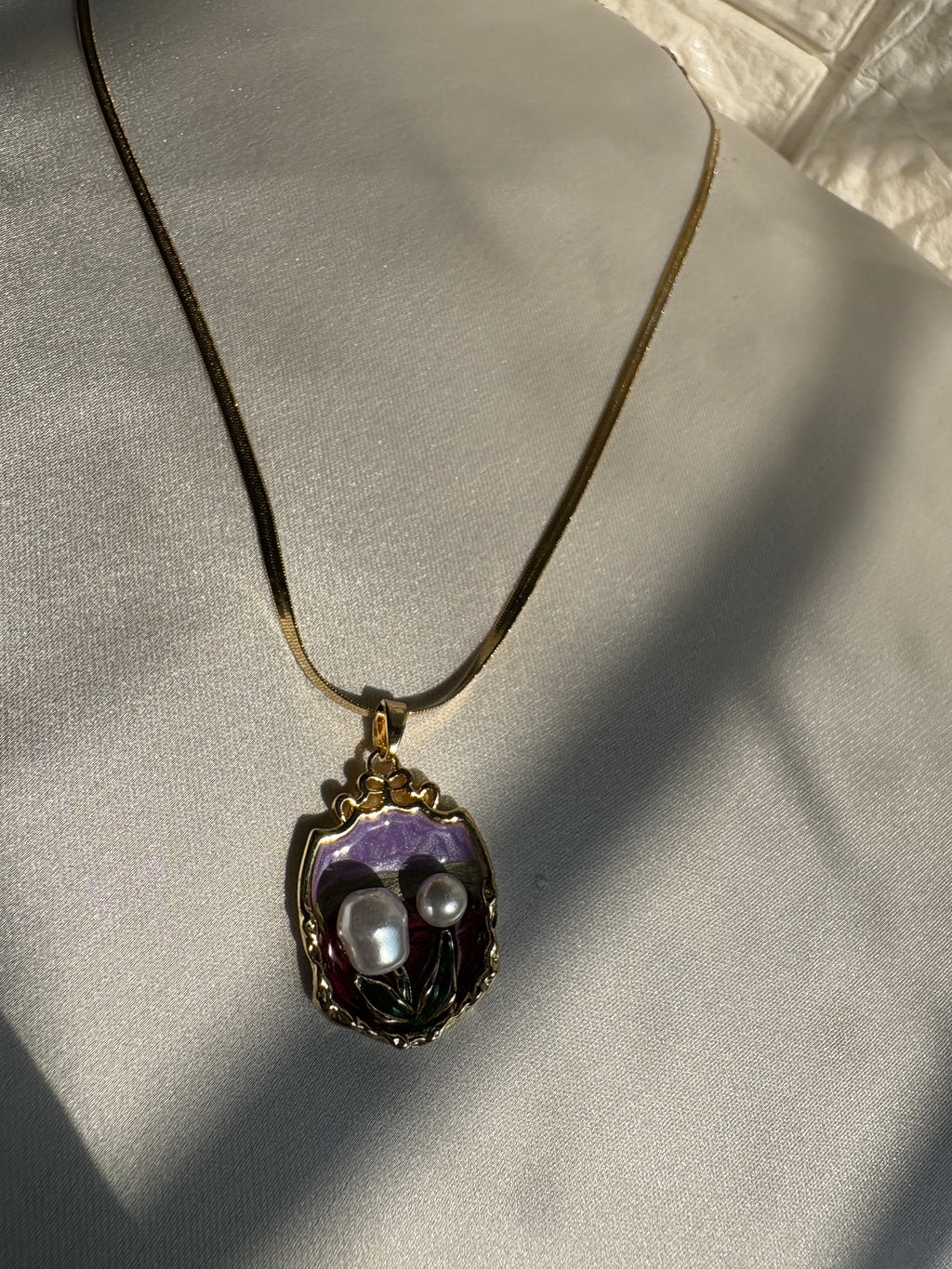 Minimalist Gold-Plated Pearl Pendant Necklace