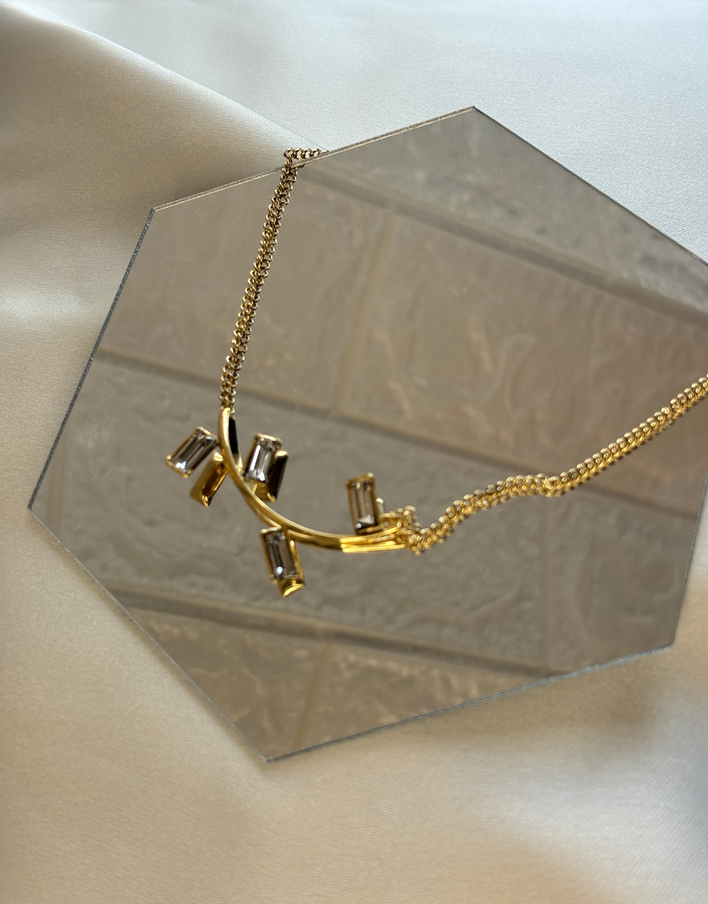 Enamel & Pearl Pendant Necklace