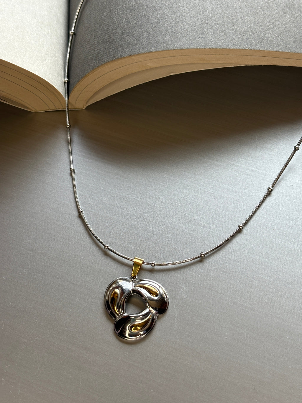 Two-Tone Gold & Silver Necklace