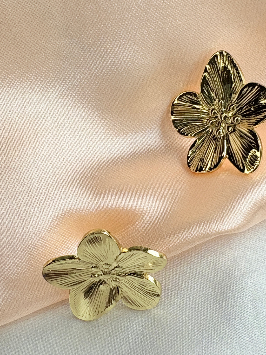 Golden Petal Statement Earring