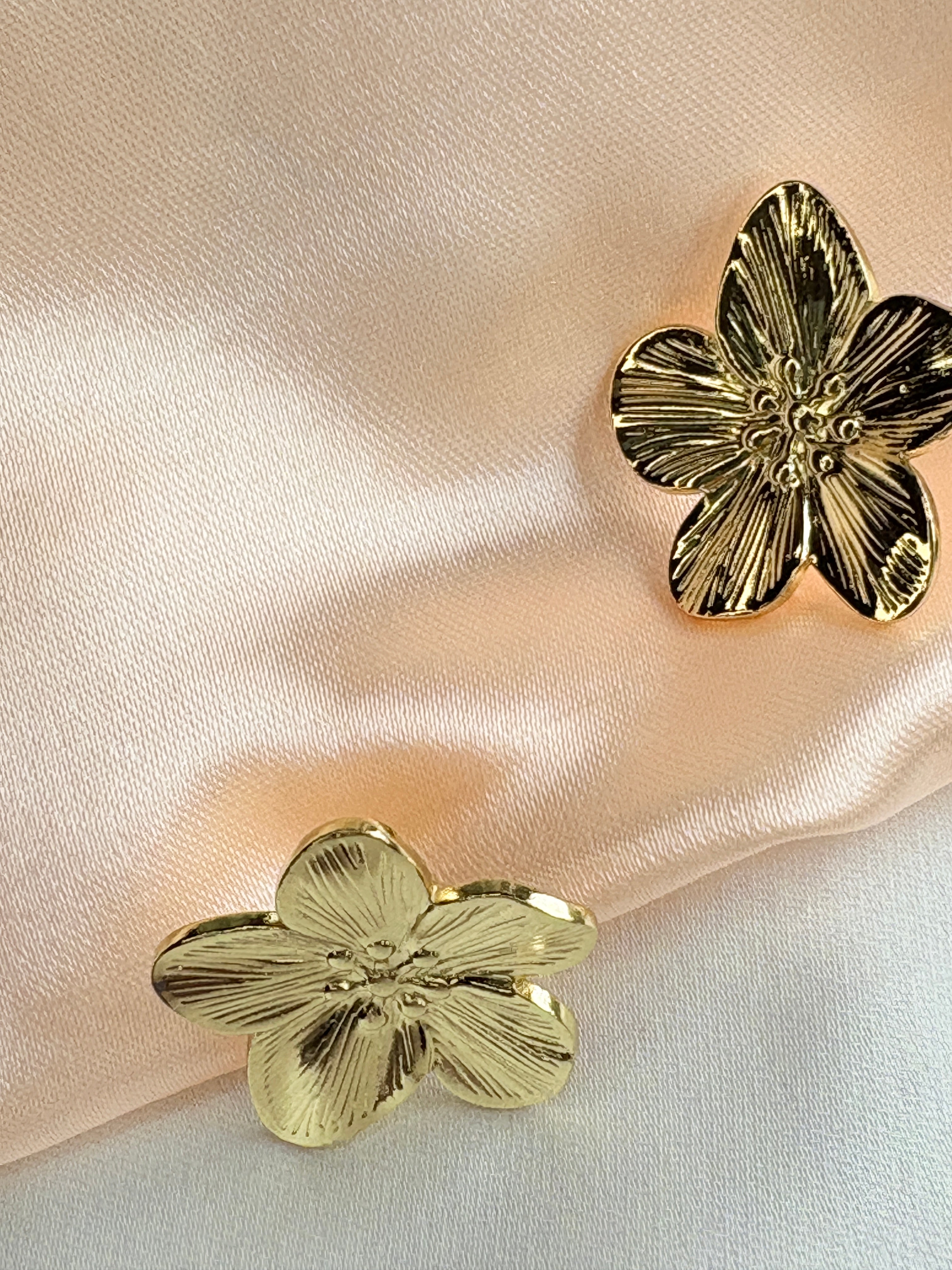 Golden Petal Statement Earring