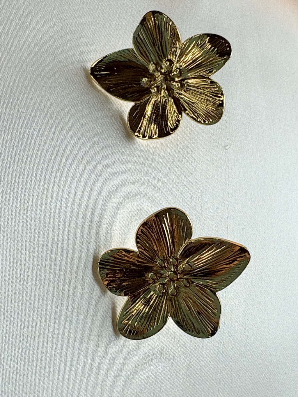 Golden Petal Statement Earring