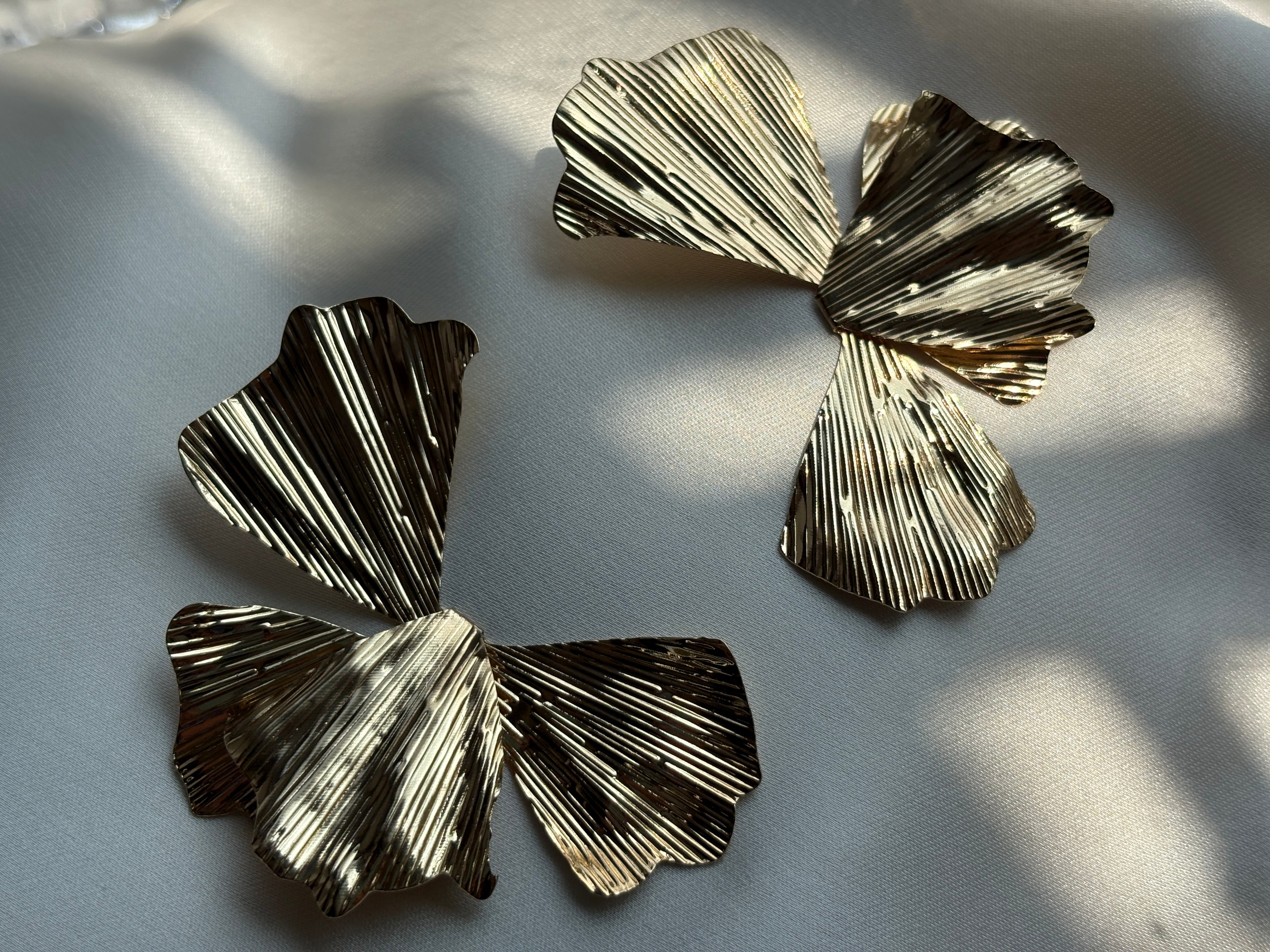 Textured Flower Earrings