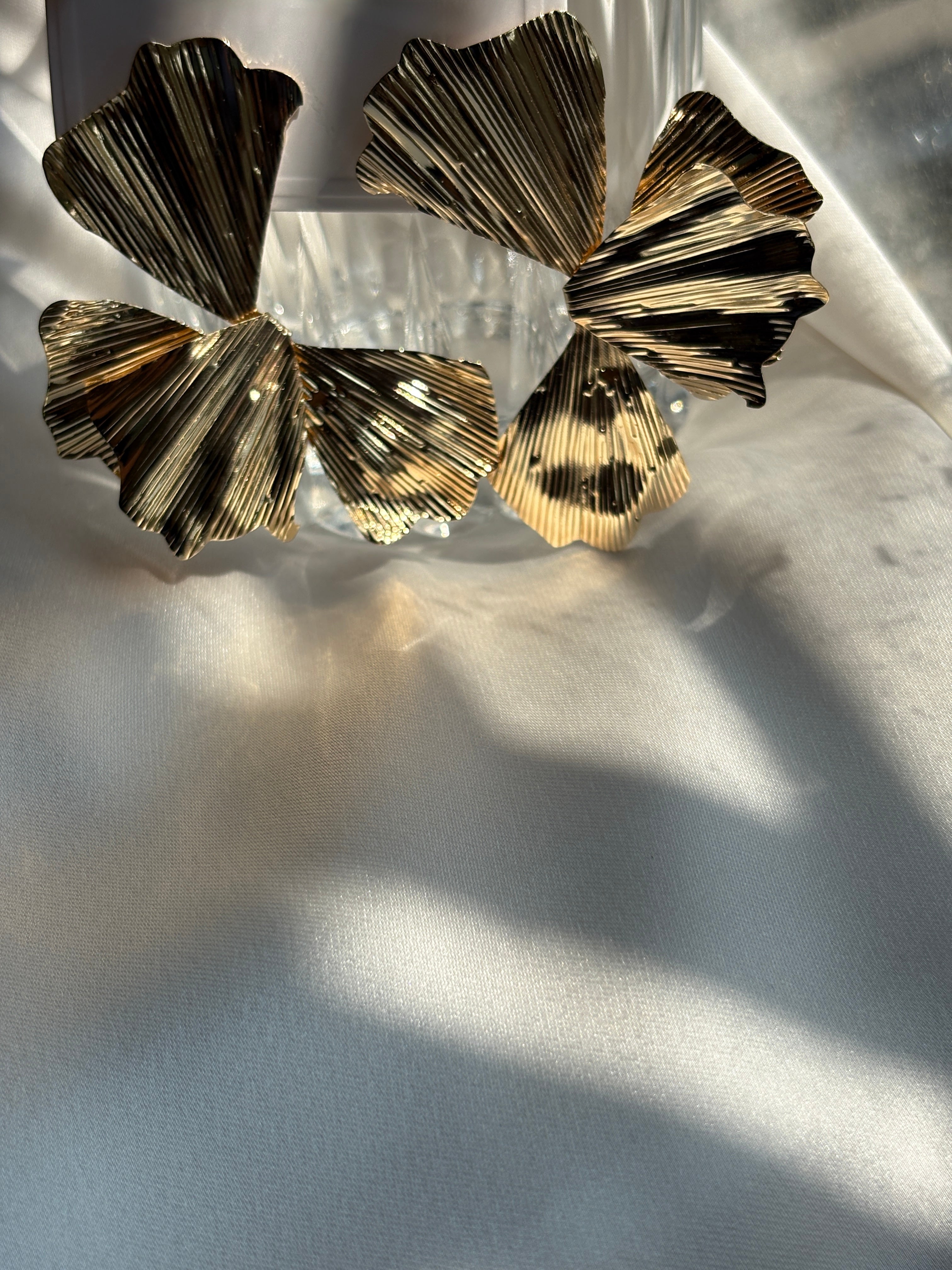 Textured Flower Earrings