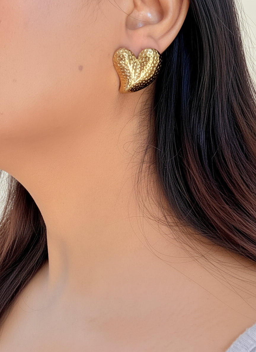 Heart Statement Earrings