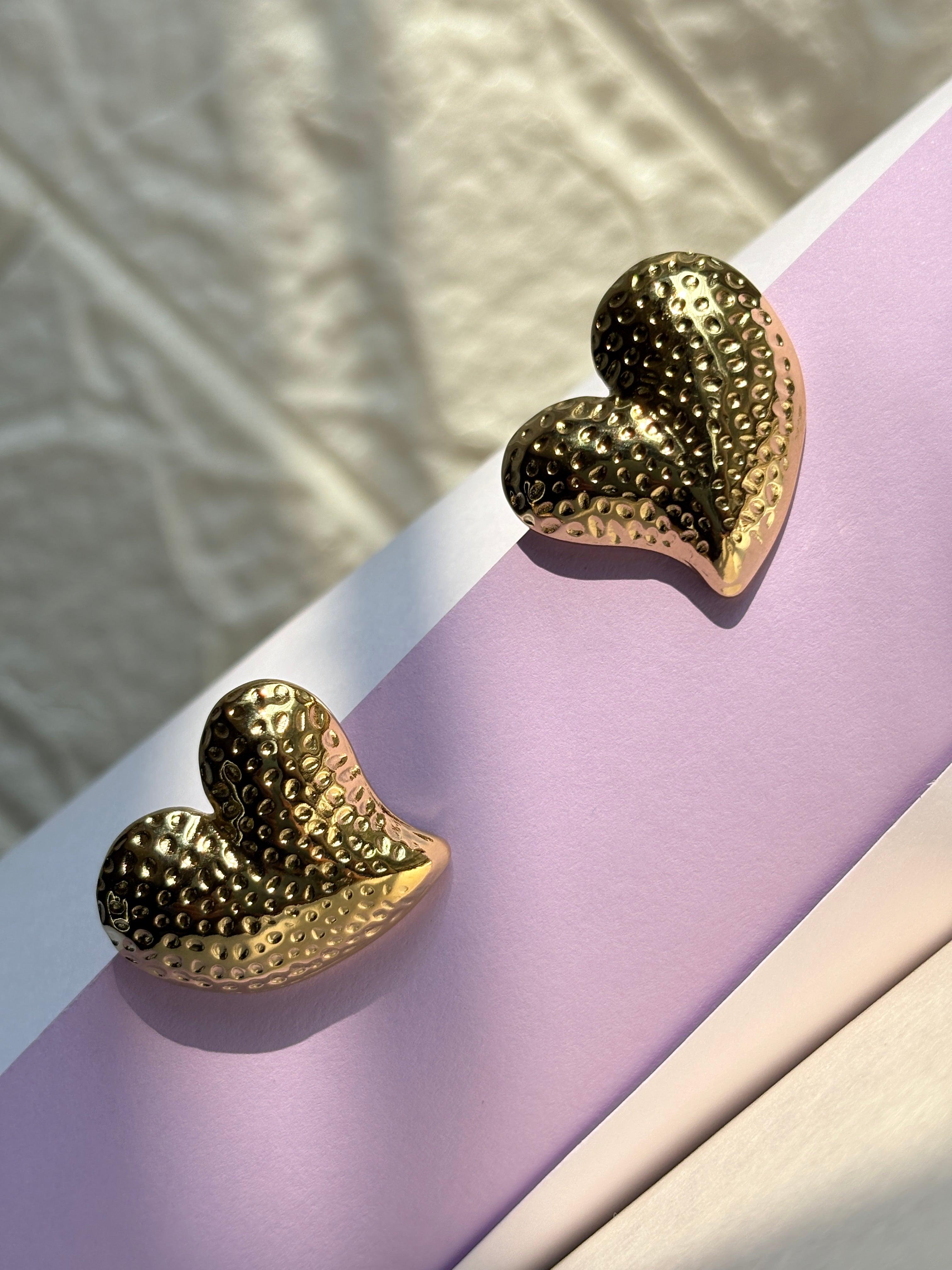 Heart Statement Earrings