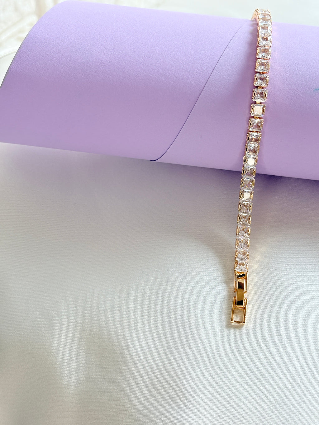 Classic Elegance Gold AD Bracelet