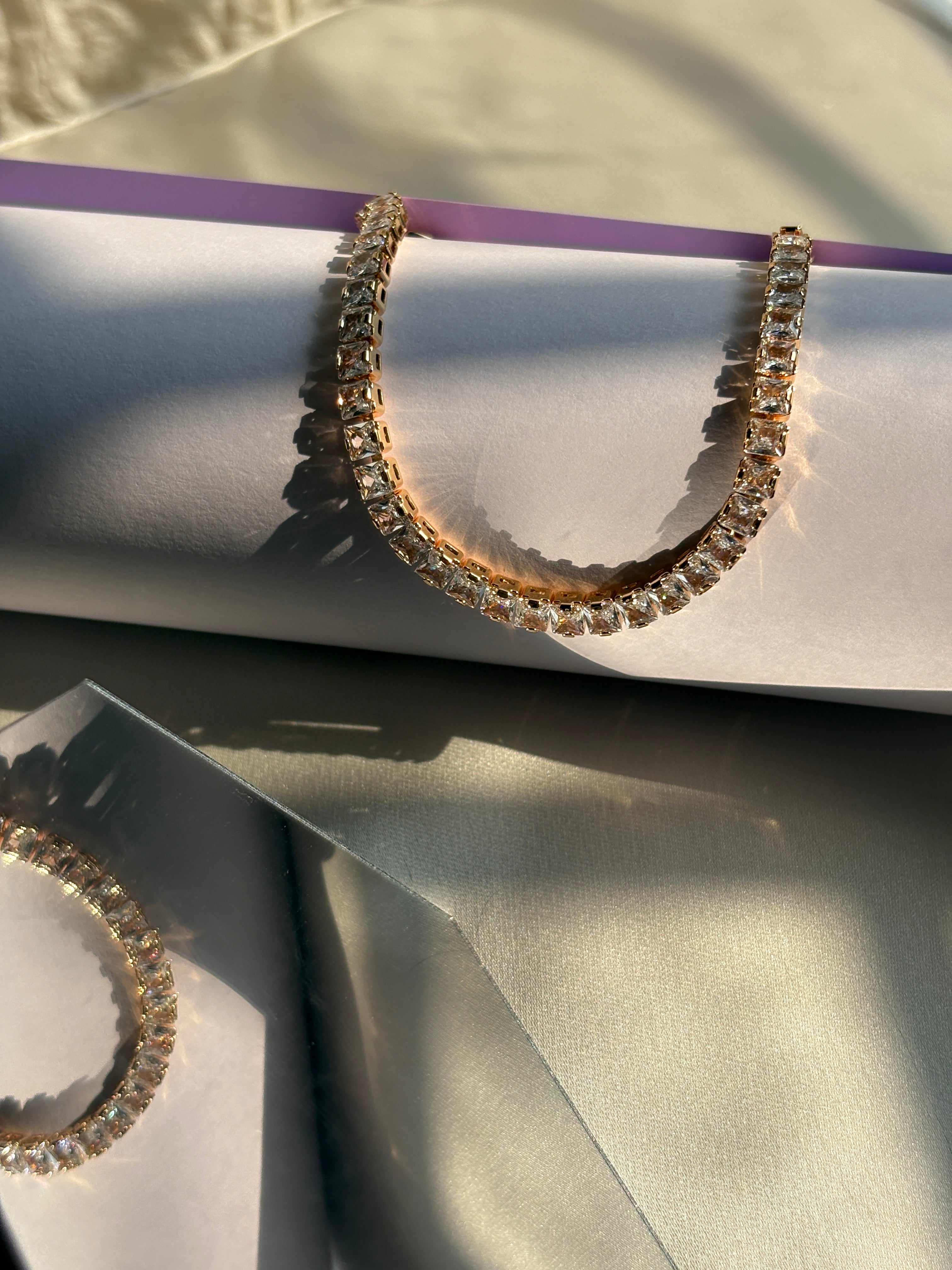 Classic Elegance Gold AD Bracelet