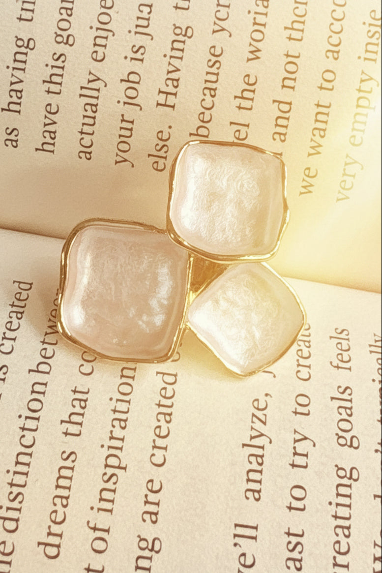 Triple-Square Statement adjustable Ring