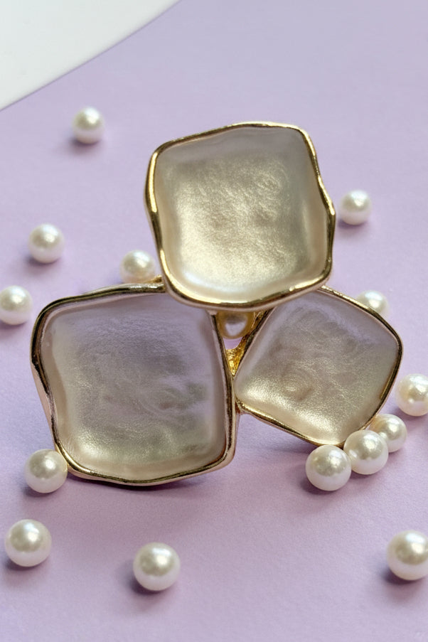 Triple-Square Statement adjustable Ring