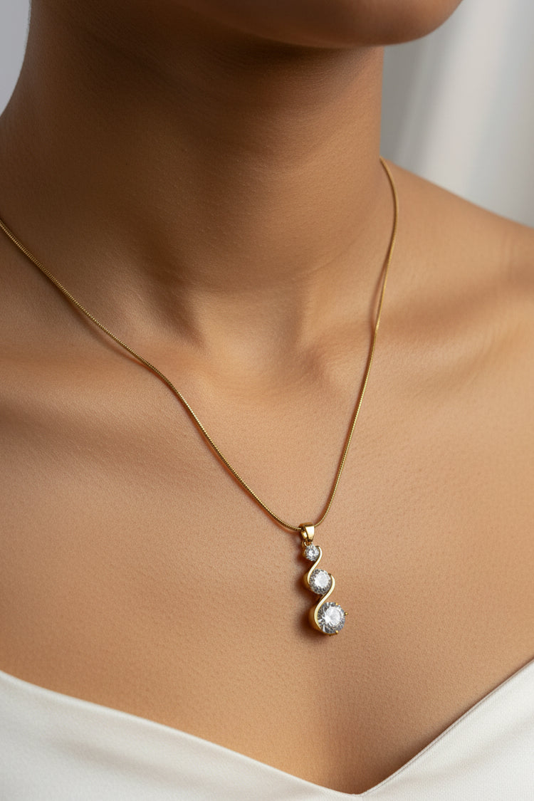 Waves of Radiance Anti-Tarnish Pendant