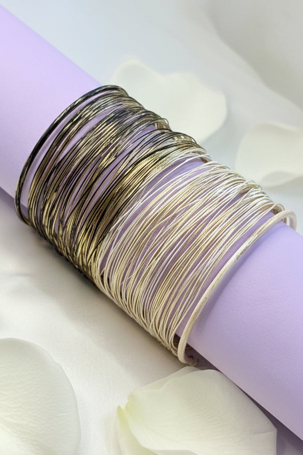 Bohemian Multi-Wire Statement Cuff Bangle