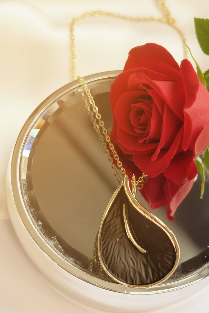 Enamelled Calla Lily Necklace