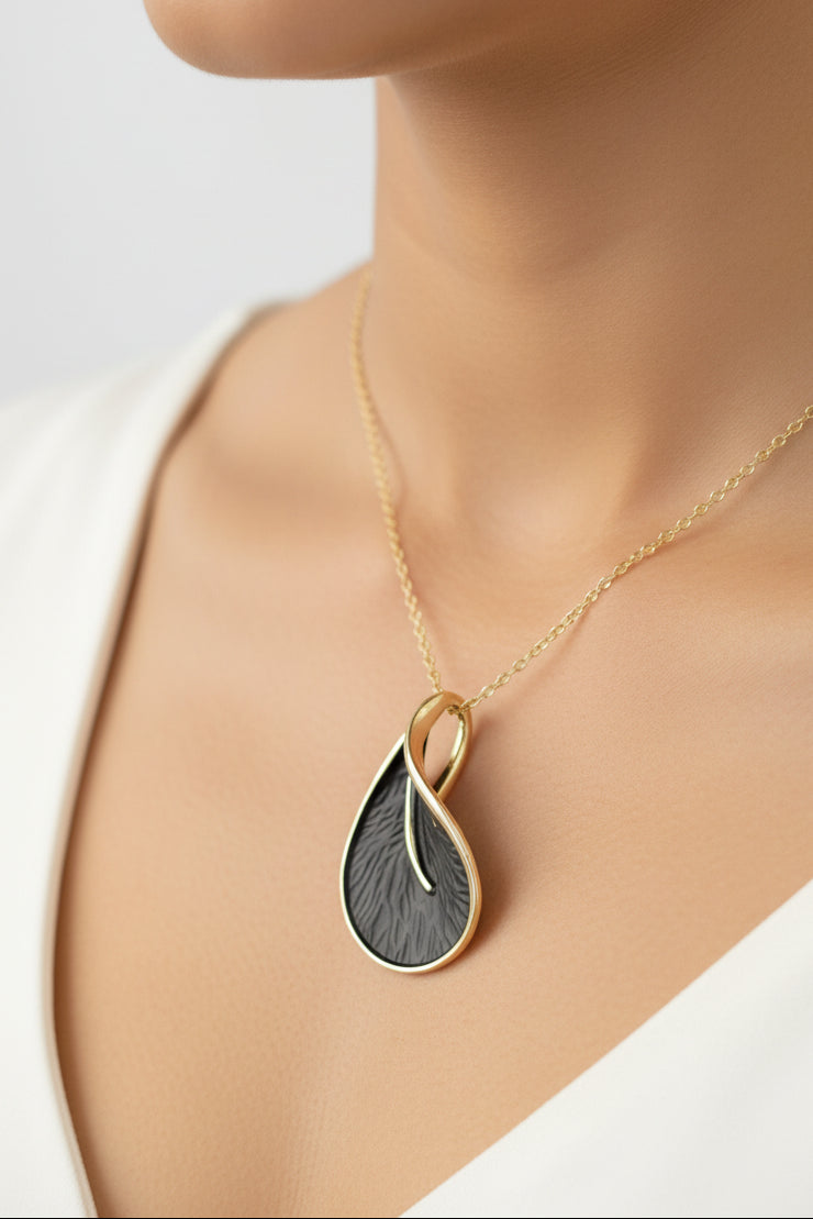 Enamelled Calla Lily Necklace