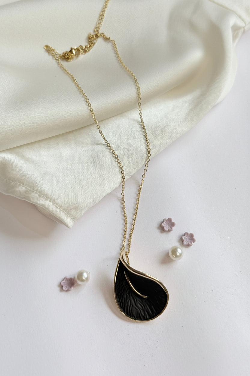 Enamelled Calla Lily Necklace