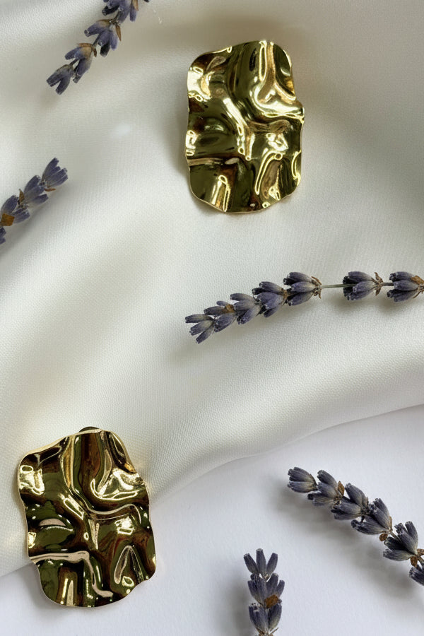 Molten Rectangular Anti-Tarnish Studs