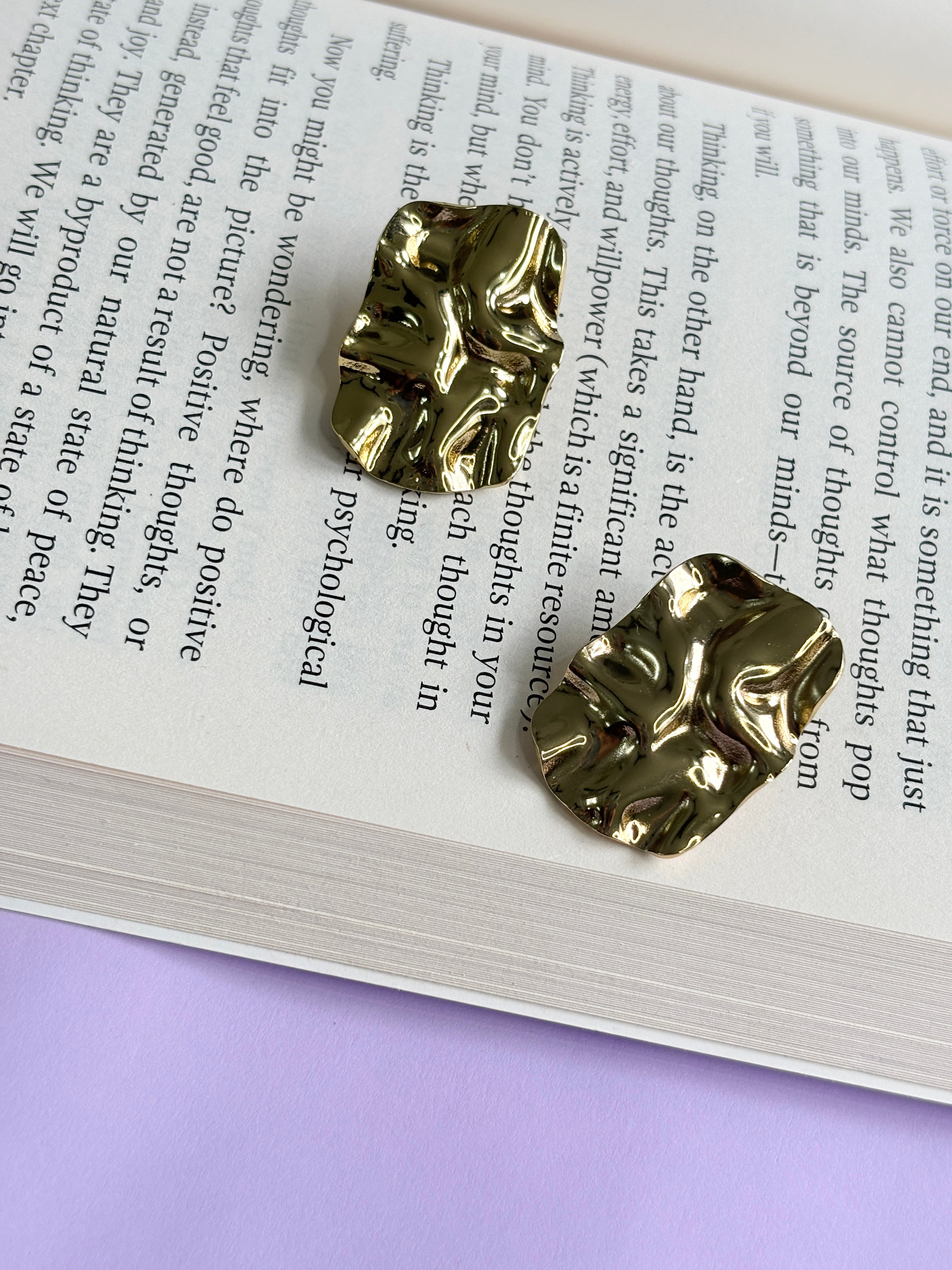 Molten Rectangular Anti-Tarnish Studs