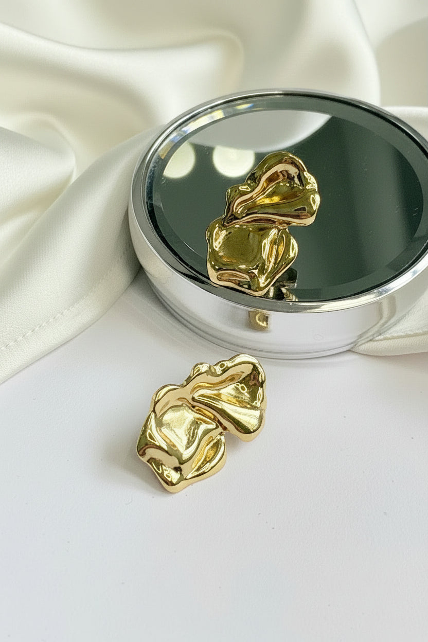 Molten Petal Anti-Tarnish Studs