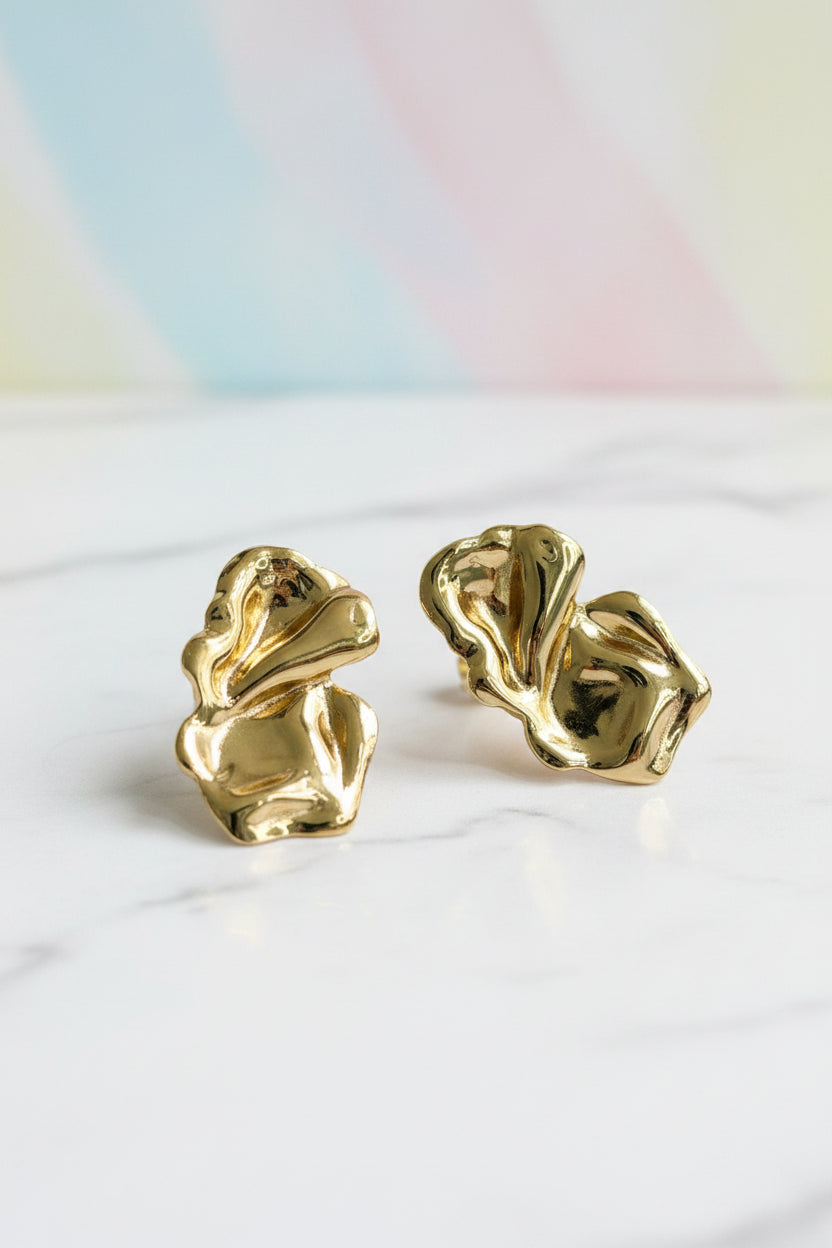 Molten Petal Anti-Tarnish Studs