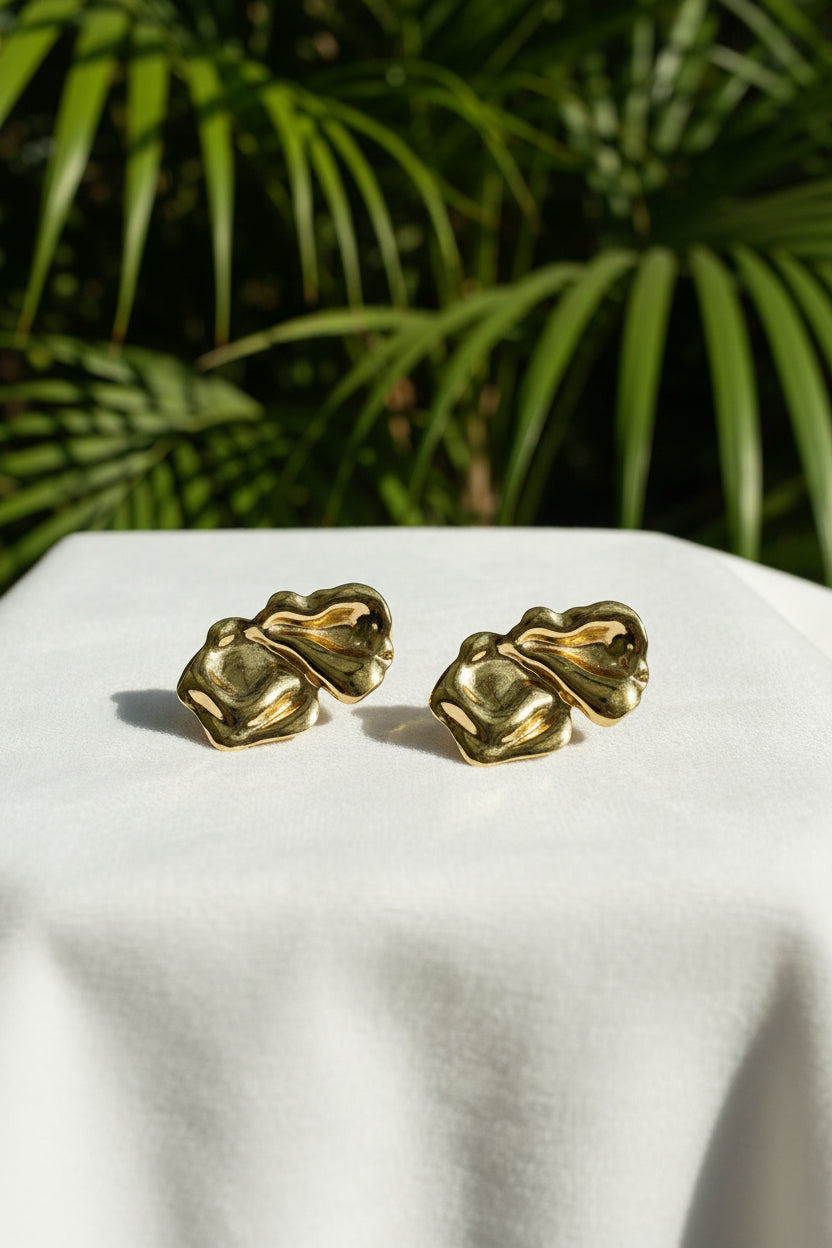 Molten Petal Anti-Tarnish Studs