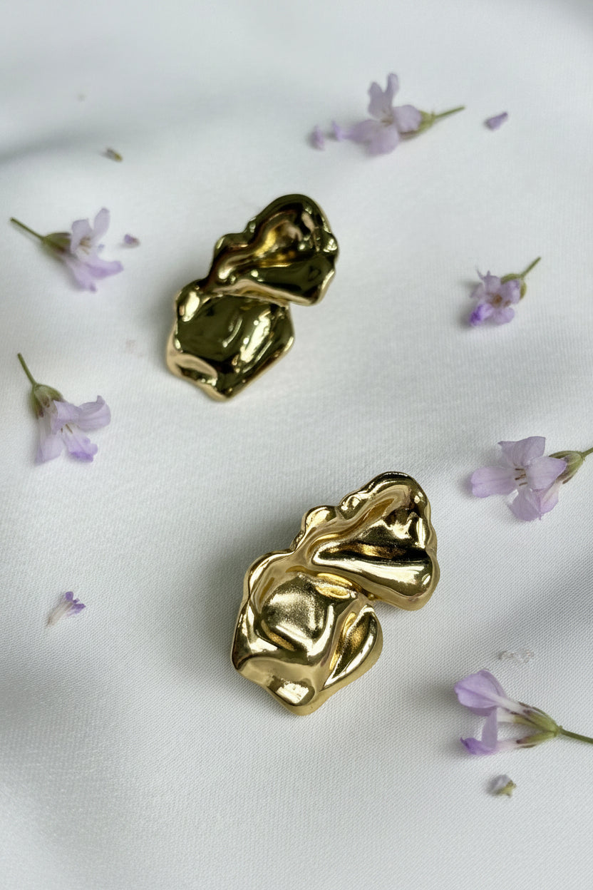 Molten Petal Anti-Tarnish Studs