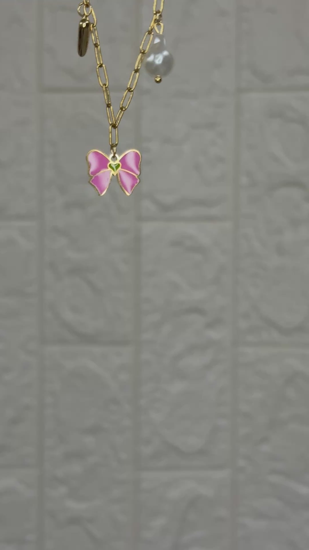 Mixed Charm Dangle Necklace